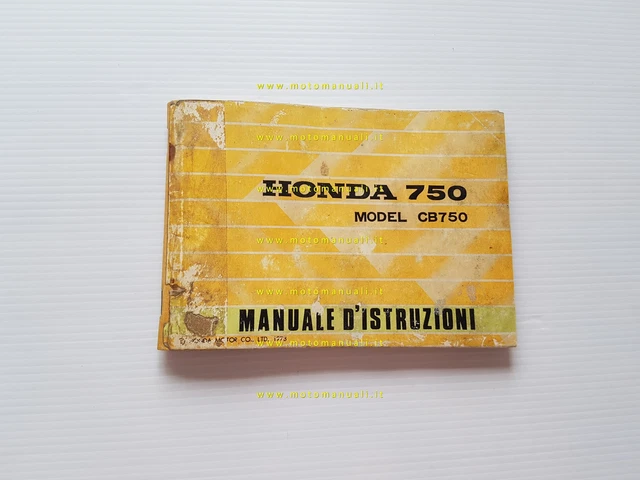 Honda CB 750 Four K2 1973 manuale uso manutenzione libretto italiano originale