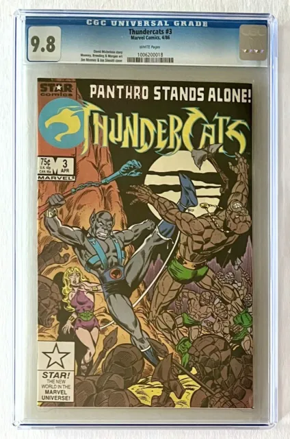 Thundercats #3 • Cgc 9.8 • 1986 • Marvel Comics • White Pages