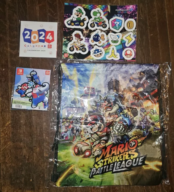 MY NINTENDO REWARDS Lot, MARIO wonder, 2024 Calendar, Backpack