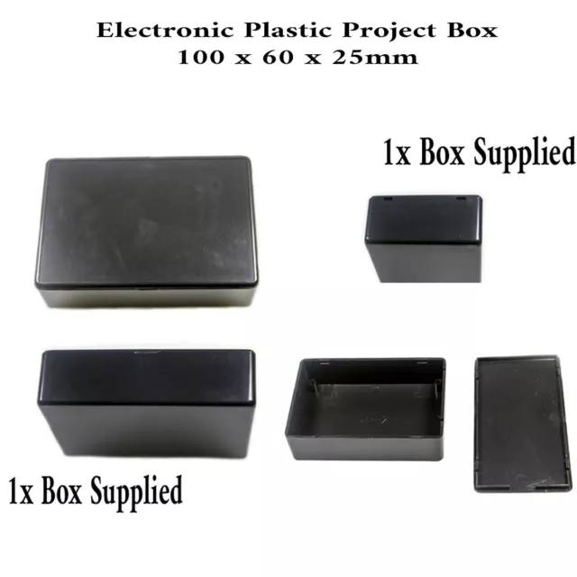 100x60x25mm Electronic Project Box Enclosure Instrument Case Plastic ABS