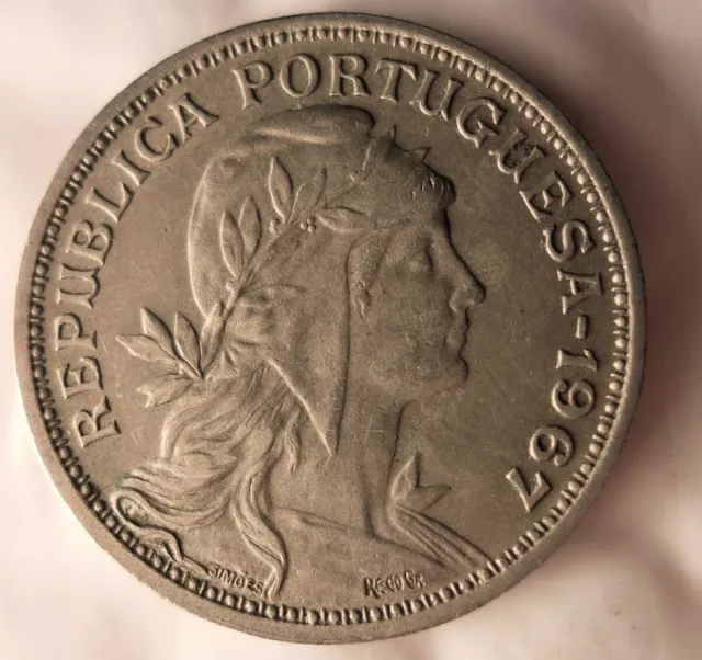 1967 Portogallo 50 Centavos - Eccellente Vintage Moneta - Portogallo Bin #1