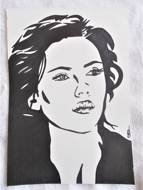 A4 Art Marker Pen Sketch Drawing Scarlett Johansson As Black Widow Poster B  £15.00 - Picclick Uk