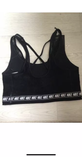 Nike Swoosh Lace Medium Support Bra (Black) - Small - New ~ CZ4437 010