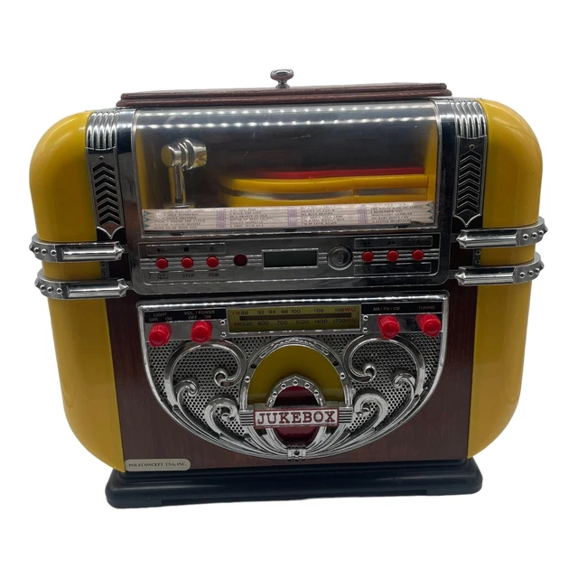 Polyconcept AM/FM Radio & CD Player Jukebox Model 541.430 - Tested & Working