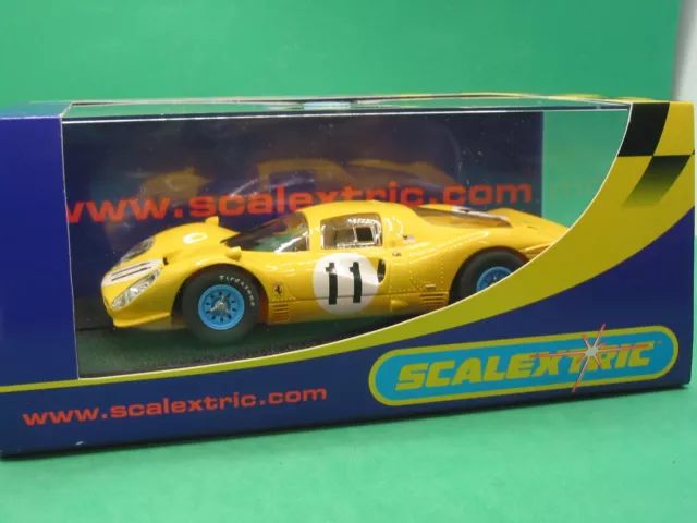 Scalextric C2787 Ferrari P4 330 Yellow #11 Mint Car In Its Original Box