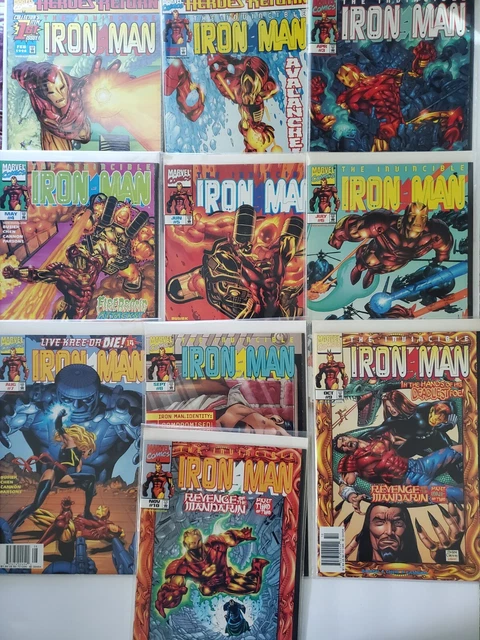 Marvel comics The Invincible Iron Man 1998 #1,2,3,4,5,6,7,8,9,10 (10 Lot) VF+