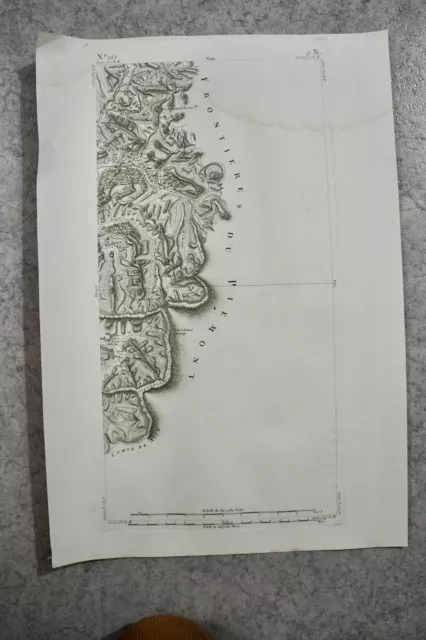 CASSINI CARTE  in plano 430 mm X 630 mm, 1808, L'ARCHE , n° 167, 17 N,