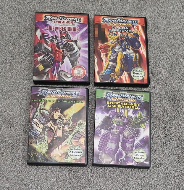 4 DVD LOT Transformers Energon and Cybertron w/Bonus Episodes