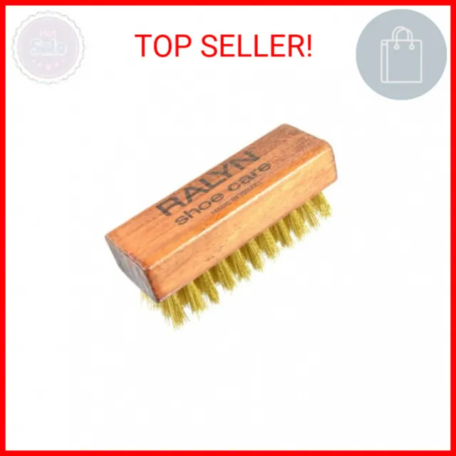 Ralyn Suede Shoe Brush - Brass Bristle Brush - 3” Suede Brush for Shoes, 1 Piece