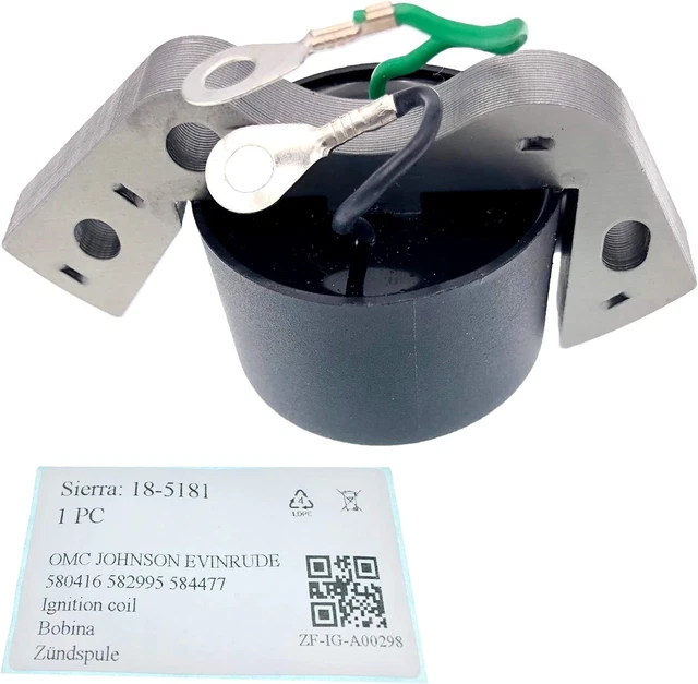 582995 584477 18-5181 Ignition Coil for Evinrude Johnson OMC Outboard...