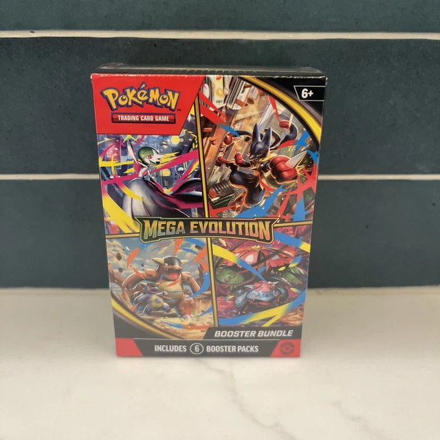 POKÉMON TCG MEGA Evolution Booster Bundle 6 Packs Sealed Factory Fresh ...