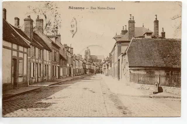 SEZANNE - Marne - CPA 51 - la rue Notre Dame 9