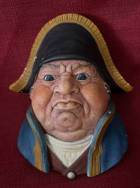 Vintage Bossons MR BUMBLE 1969 Chalkware Congleton England Dickens Oliver Twist