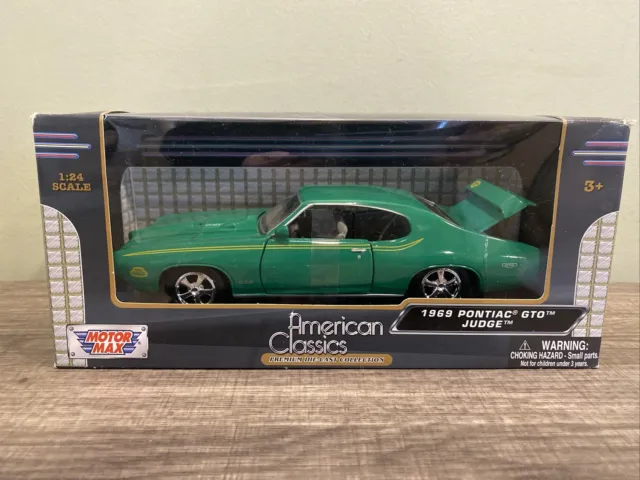 Pontiac GTO Green Judge G(1969) 1:24 Scale Diecast  New and Sealed  Motor Max
