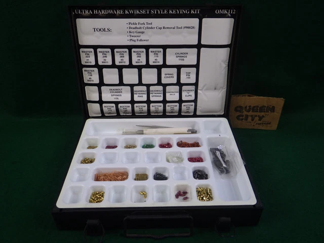 Ultra OMK112 lock rekeying/rekey/keying kit fits Kwikset locksets #6