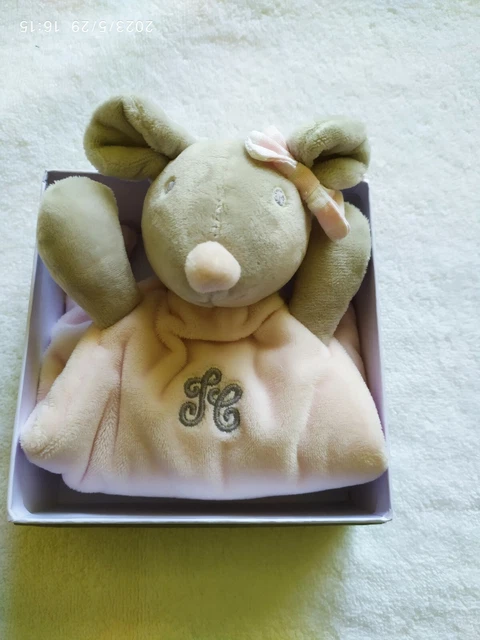 Doudou Peluche Souris Eugénie  Tartine Et Chocolat Neuf/Rose pâle