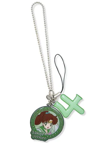 Sailor Moon Jupiter Symbol Anime Cell Phone Charm Keychain GE-82506