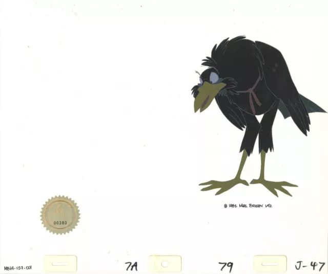 Don Bluth Secret of NIMH Jeremy 1982 Cartoon Production Animation Cel 027-001