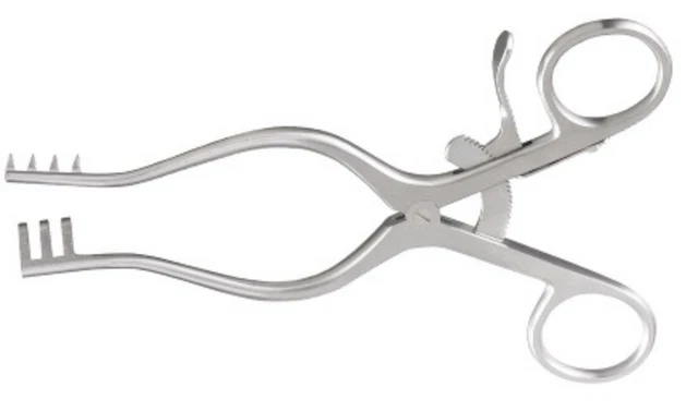 Beckman Sharp Instrument BECKMAN-WEITLANER RETRACTOR 6.5& Sharp 3x4 Teeth Thyroid-Goiter Ortho ...