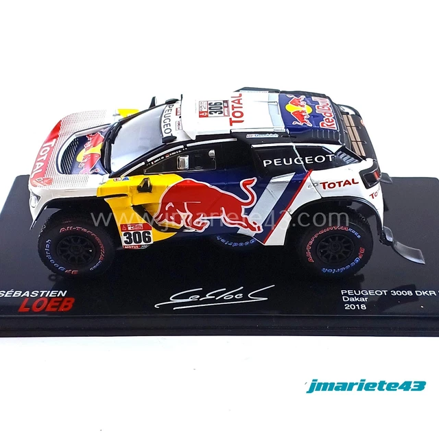 Miniature Altaya 1/43 – Peugeot 3008 DKR #306 – Sébastien Loeb – Rallye Dakar 2019