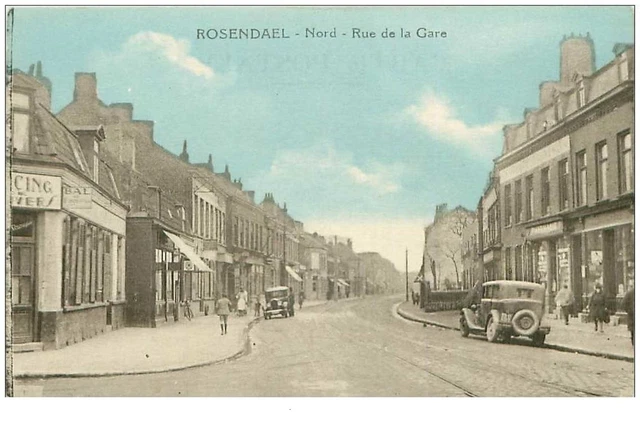 59 . n°36871.rosendael.rue de la gare.voiture