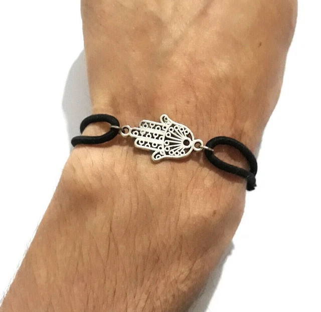 Bracelet Main De Fatma En Plaqué Or 18K Avec Diamant Cz - Longueur 18 Cm - Neuf Dolly Bijoux