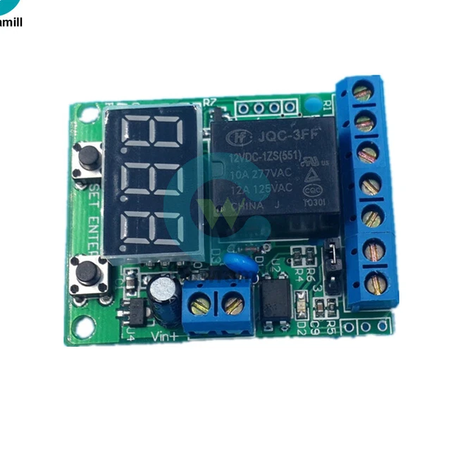 Relay Module Monitor Battery Low Voltage Cutoff 12V/24V DC Voltage Detection Relay Module ...
