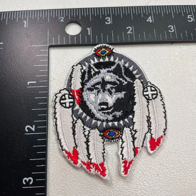 Indian Themed WOLF Patch 26KA
