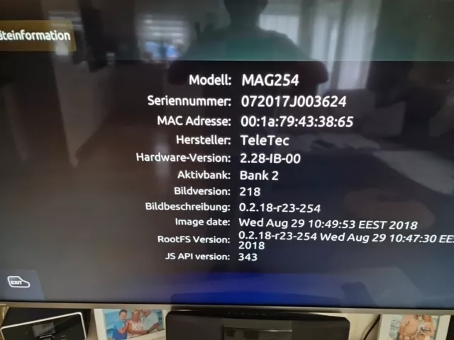 Infomir Mag 254 IPTV Set Top Box 1GB RAM 4K HEVC H 265 Unterstützung Linux W 3