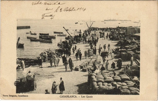 CPA AK CASABLANCA Les Quais MAROC (23273)