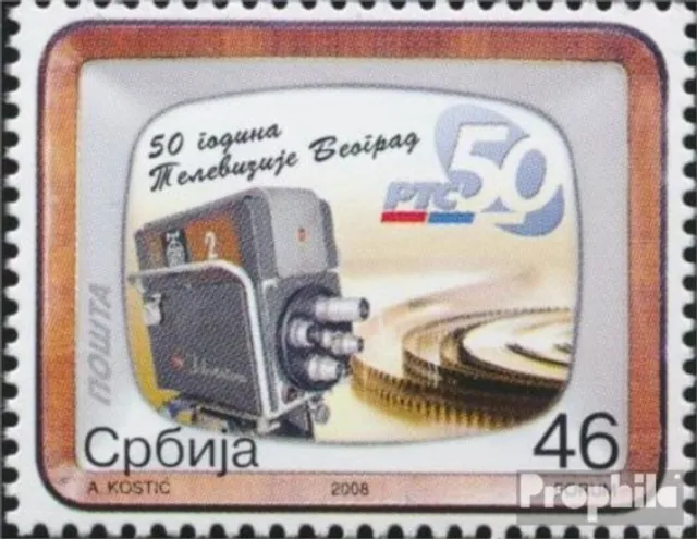 Serbia 257 (completa edizione) MNH 2008 Belgrader Televisione