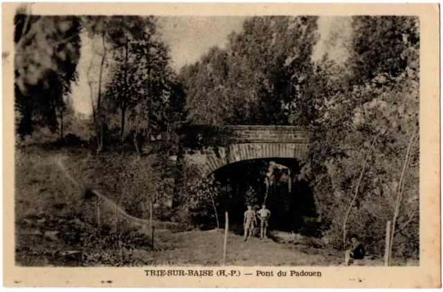 CPSM PF 65 - TRIE SUR BAISE (H. Pyrénées) - Pont du Padouen