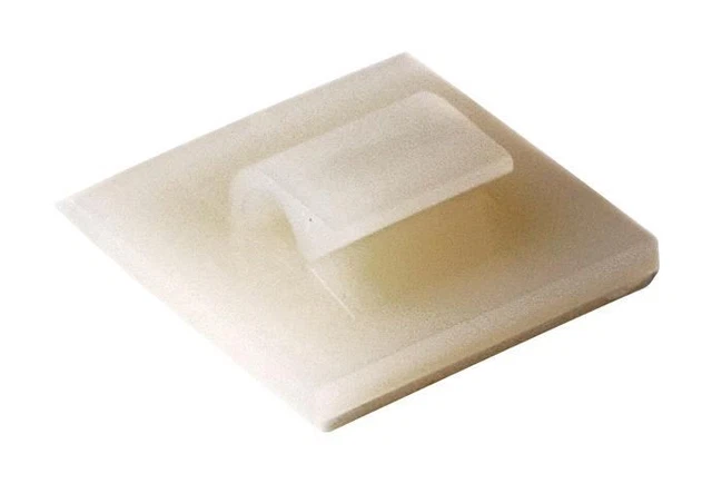 HELLERMANNTYTON - Adhesive Backed Nylon Cable Clamp Natural 5mm 50 Pack