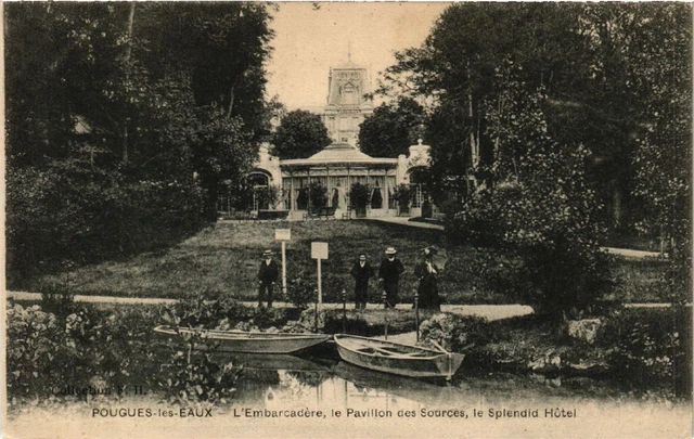 CPA POUGUES-les-EAUX - L'Embarcadere le Pavillon des Sources (456828)