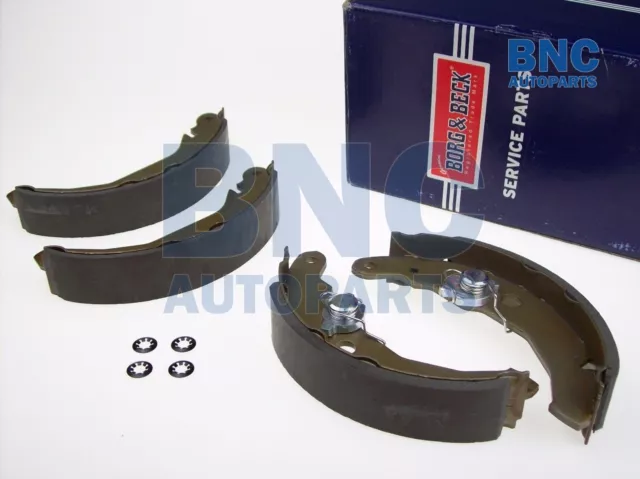 REAR BRAKE SHOES SET of 4  for FORD FIESTA mk 2 - 1983-1989  178mm - BORG & BECK