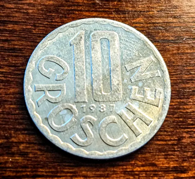 1987 Austria 10 Groschen Coin KM#2878 Ungraded 3747 2