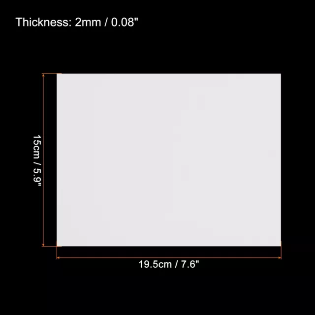 EVA Schaumstoffblätter weiß 7,8 Zoll x 5,9 Zoll 2 mm Dicke für Handwerk zum Selbermachen 10 Stck. 2