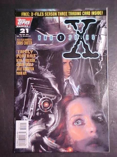 The X-Files #21! With Trading Card! Vf/Nm 1996 Topps Comics