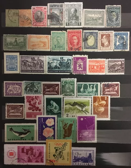 Bulgaria & Burma Stamp,1889-1964, Two Pages Of Mint and Used Stamps