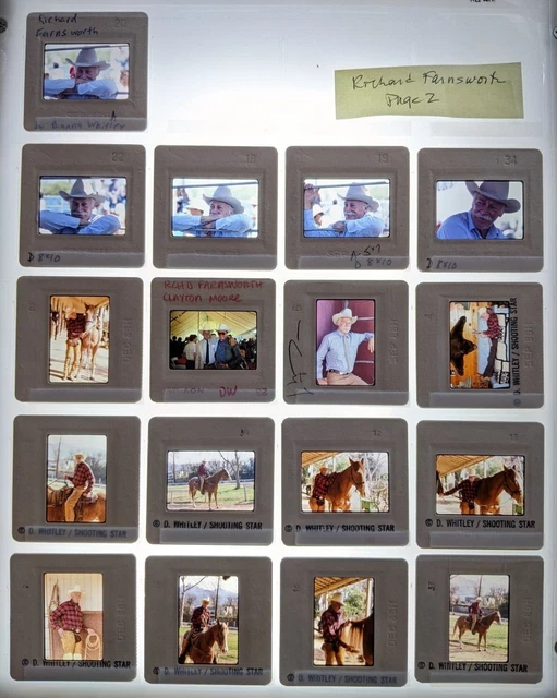 Dw5-413 Richard Farnsworth Lot (17) 35Mm Orig Slide Via Dianna Whitley