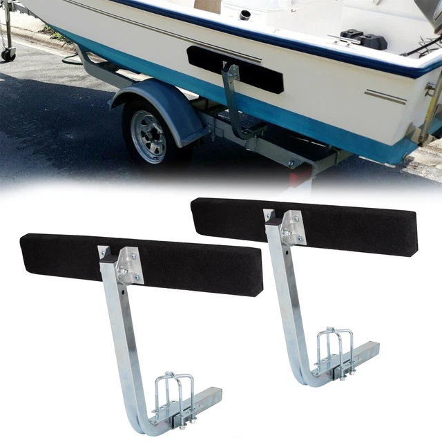 BOAT TRAILER 2' Side Guide On Bunk Boards Carpeted Kit 75 Degree w