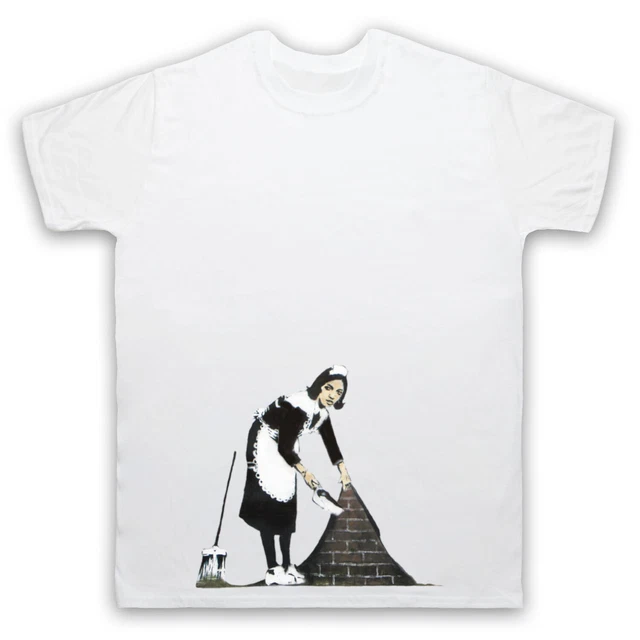 T-Shirt Uomo E Donna Artista Stampa Street Art Non Ufficiale Banksy Maid