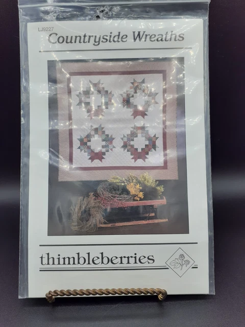 Coronas de campo con patrón de edredón de thimbleberries LJ9227 - NUEVAS