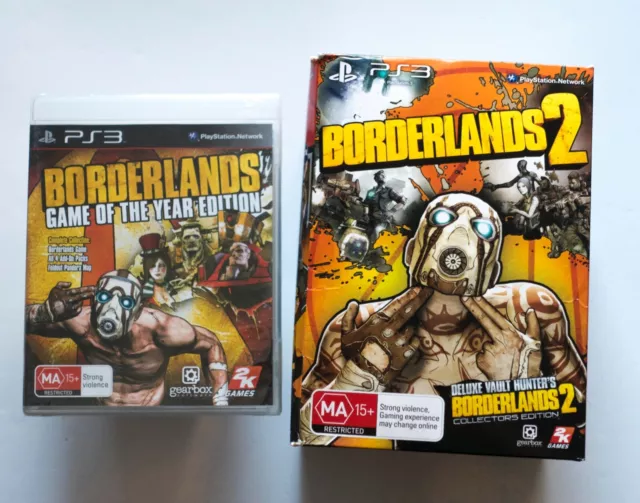 Borderlands GOTY (SEALED) + Borderlands 2 COLLECTORS EDITION - PS3 - BUNDLE