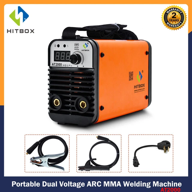HITBOX 200Amp ARC MMA Welder 110/220V Stick Welding Machine Portable DC Inverter