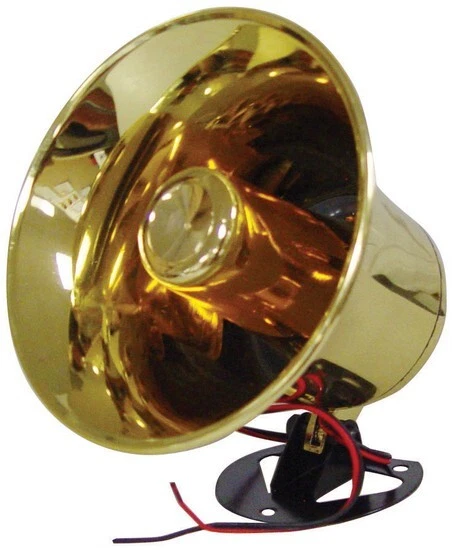 XXX NTX5000 PA Horn Style Speaker 150 Watts w/Shiny Brass & 8 Ohms