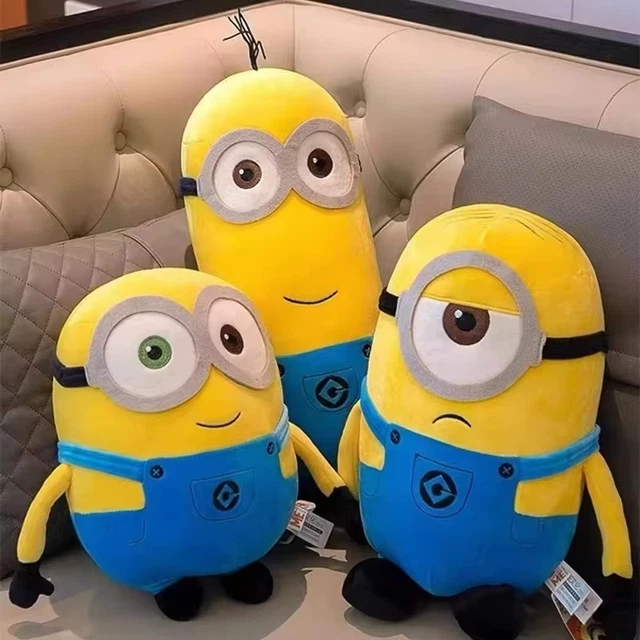 Peluche Officielle Minions – Bob, Otto, Kevin, Stuart Ou Dave – 30 Cm, Yeux En PVC, Licence Illumination Pour Fans Du Film Les Minions 2