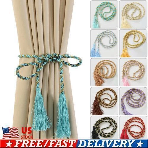 Window Curtain Rope Tie Backs Tiebacks Living Room Bedroom Tassel Ornament