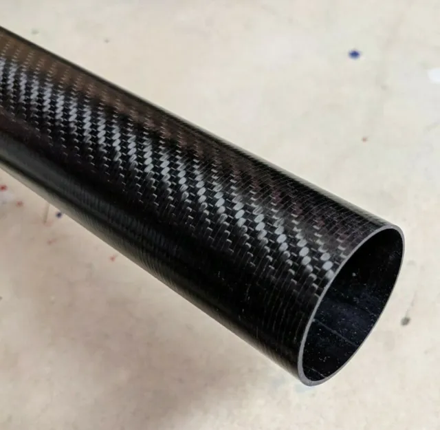 Carbon Fiber Tube Twill Weave 2.00 x 2.125 x 18 inch