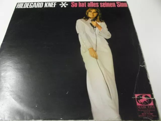 64773 - Hildegard Knef - So Hat Alles Seinen Sinn - 1966 Marcato Vinyl Lp 74 481